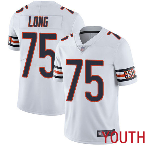 Chicago Bears Limited White Youth Kyle Long Road Jersey NFL Football #75 Vapor Untouchable